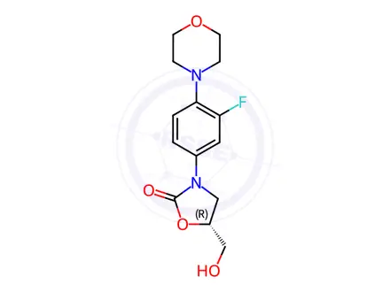 Chemical structure of Linezolid Hydroxymethyl Impurity