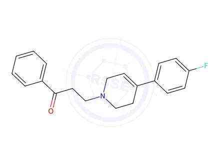Chemical structure of N-(1-phenylpropionyl)-4-(4-fluorophenyl)-1,2,3,6-tetrahydropyridine