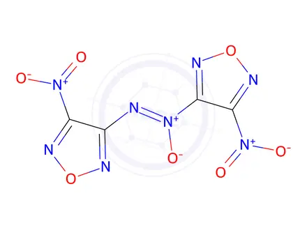 Chemical structure of 3,3'-(1-Oxido-1,2-diazenediyl)bis[4-nitro-1,2,5-oxadiazole]