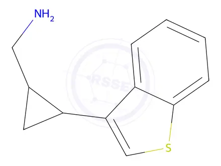 Chemical structure of (2-(Benzo[b]thiophen-3-yl)cyclopropyl)methanamine