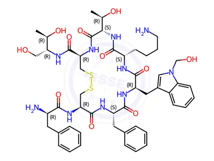 Chemical structure of Octreotide Acetate Impurity 12 (Octreotide EP Impurity C)