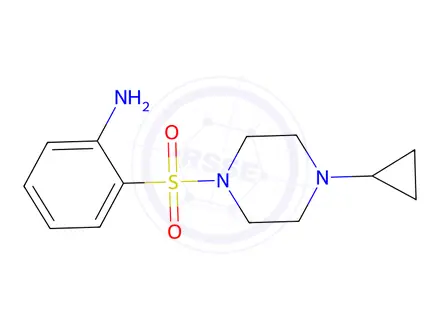 Chemical structure of 2-(4-Cyclopropylpiperazine-1-sulfonyl)aniline
