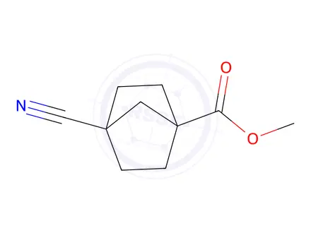 Chemical structure of Methyl4-cyanobicyclo[2.2.1]heptane-1-carboxylate