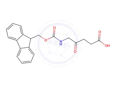 Chemical structure of 5-((((9h-Fluoren-9-yl)methoxy)carbonyl)amino)-4-oxopentanoic acid