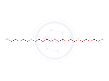 Chemical structure of Br-PEG8-OH