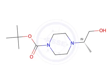 Chemical structure of tert-Butyl (S)-4-(1-hydroxypropan-2-yl)piperazine-1-carboxylate