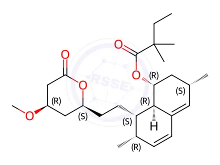 Chemical structure of Simvastatin Impurity J