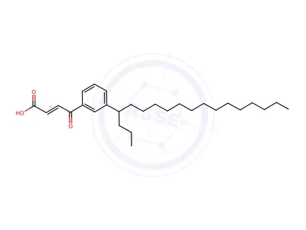 Chemical structure of 3-(4-octadecyl)benzoylacrylic acid