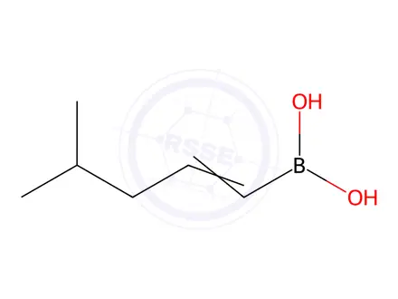 Chemical structure of 4-Methyl-1-pentenylboronic acid