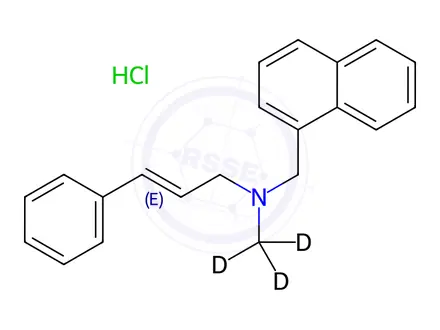 Chemical structure of Naftifine-d3 Hydrochloride