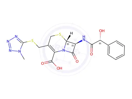 Chemical structure of (7S)-Cefamandole