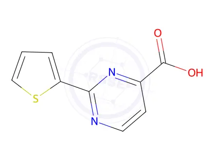 Chemical structure of 2-(Thiophen-2-yl)pyrimidine-4-carboxylic Acid