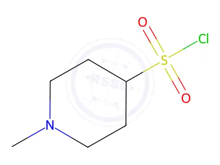 Chemical structure of 1-methylpiperidine-4-sulfonyl chloride