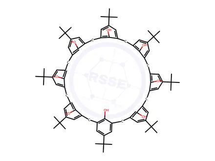 Chemical structure of 4-tert-Butylcalix[8]arene