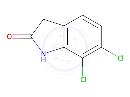 Chemical structure of 6,7-Dichloroindolin-2-one