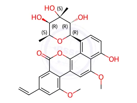 Chemical structure of Chrysomycin A