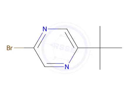 Chemical structure of 2-Bromo-5-(tert-butyl)pyrazine