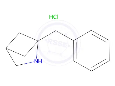 Chemical structure of 1-benzyl-2-azabicyclo[2.1.1]hexane hydrochloride