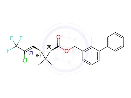 Chemical structure of Bifenthrin