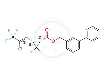 Chemical structure of 1S-cis-Bifenthrin