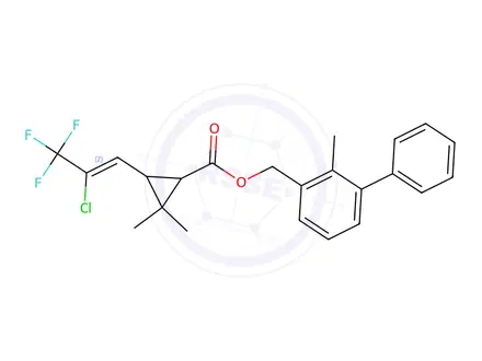 Chemical structure of Trans-Bifenthrin