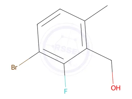 Chemical structure of (3-Bromo-2-fluoro-6-methylphenyl)methanol