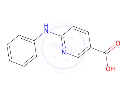 Chemical structure of 6-(Phenylamino)nicotinic acid