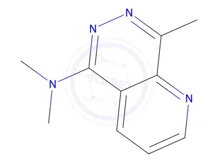 Chemical structure of N,N,8-trimethylpyrido[2,3-d]pyridazin-5-amine
