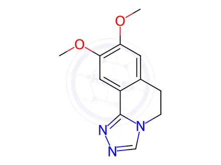 Chemical structure of 5,6-Dihydro-8,9-dimethoxy-1,2,4-triazolo[3,4-a]isoquinoline