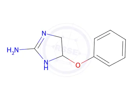 Chemical structure of 4-Phenoxy-4,5-dihydro-1H-imidazol-2-amine