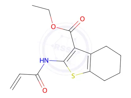 Chemical structure of Ethyl 2-acrylamido-4,5,6,7-tetrahydrobenzo[b]thiophene-3-carboxylate