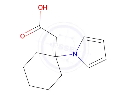 Chemical structure of [1-(1H-Pyrrol-1-yl)cyclohexyl]acetic acid