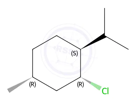 Chemical structure of (-)-Menthyl chloride