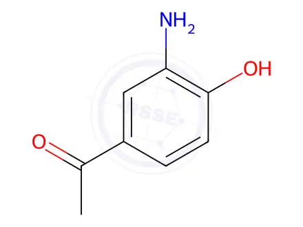 Chemical structure of 1-(3-Amino-4-hydroxyphenyl)ethan-1-one