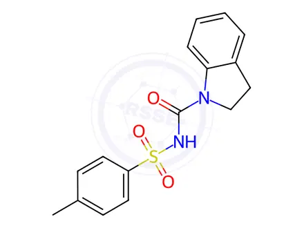 Chemical structure of N-tosylindoline-1-carboxamide