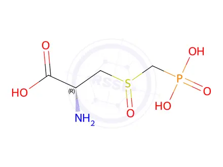 Chemical structure of L-ALANINE, 3-[(PHOSPHONOMETHYL)SULFINYL]-
