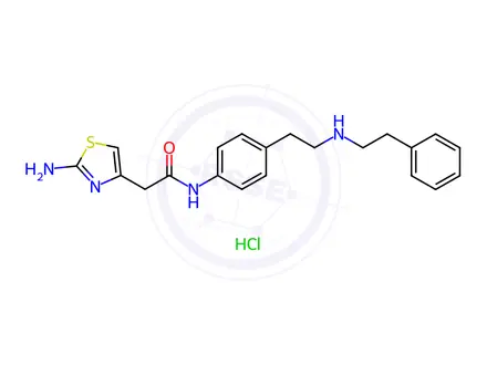 Chemical structure of Mirabegron Impurity 7 (Mirabegron EP Impurity C Hydrochloride)