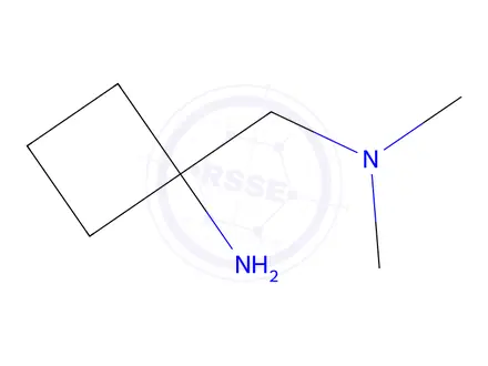 Chemical structure of 1-[(dimethylamino)methyl]cyclobutan-1-amine