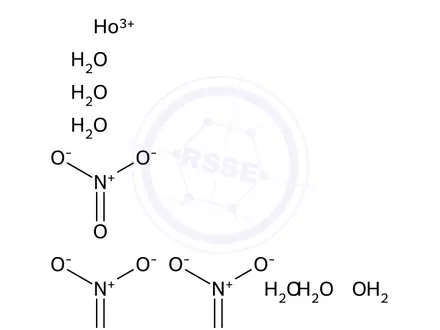 Chemical structure of HOLMIUM NITRATE, HEXAHYDRATE