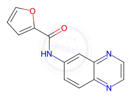 Chemical structure of N-(quinoxalin-6-yl)furan-2-carboxamide