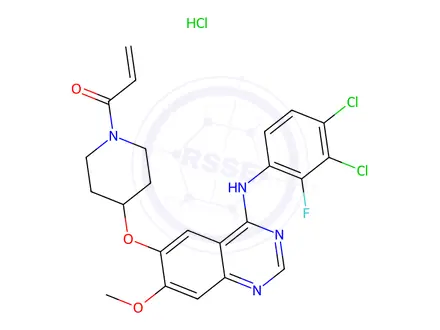Chemical structure of Poziotinib Hydrochloride