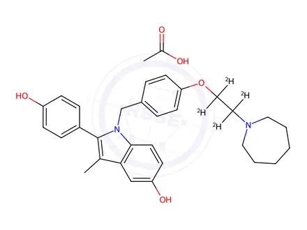 Chemical structure of Bazedoxifene-d4