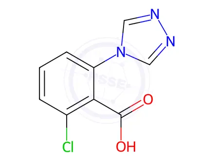 Chemical structure of Ethyl 2-chloro-6-(4H-1,2,4-triazol-4-yl)benzoate