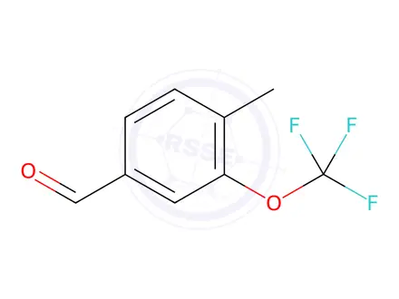 Chemical structure of Benzaldehyde, 4-methyl-3-(trifluoromethoxy)-
