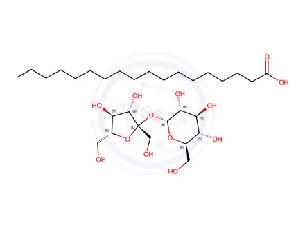 Chemical structure of Sucrose Stearate