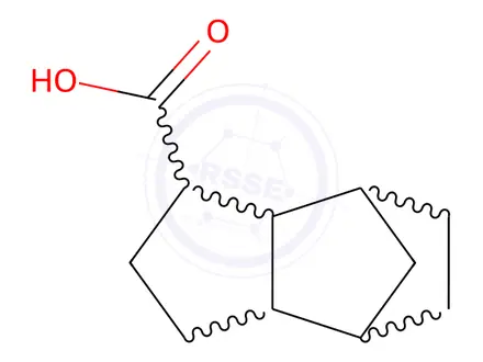 Chemical structure of octahydro-4,7-methano-1H-indenecarboxylic acid
