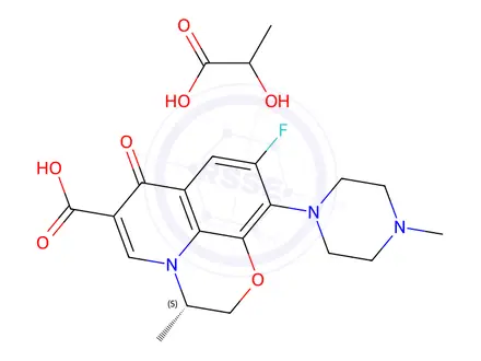 Chemical structure of Lavofloxacin lactate