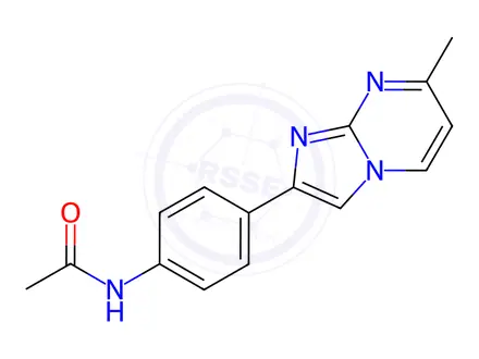 Chemical structure of N-(4-(7-Methylimidazo[1,2-a]pyrimidin-2-yl)phenyl)acetamide