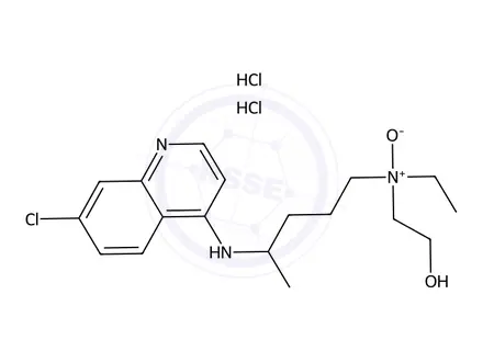Chemical structure of Hydroxychloroquine Sulfate Impurity 5 Dihydrochloride (Hydroxychloroquine Sulfate EP Impurity A Dihydrochloride)