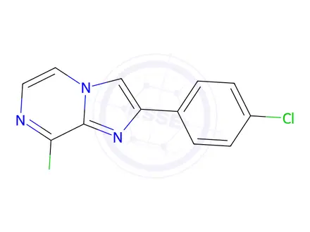 Chemical structure of 8-Chloro-2-(4-chlorophenyl)imidazo[1,2-a]pyrazine